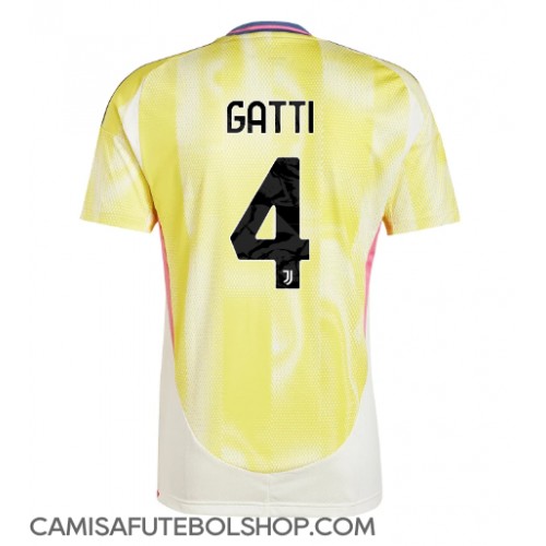 Camisa de time de futebol Juventus Federico Gatti #4 Replicas 2º Equipamento 2024-25 Manga Curta